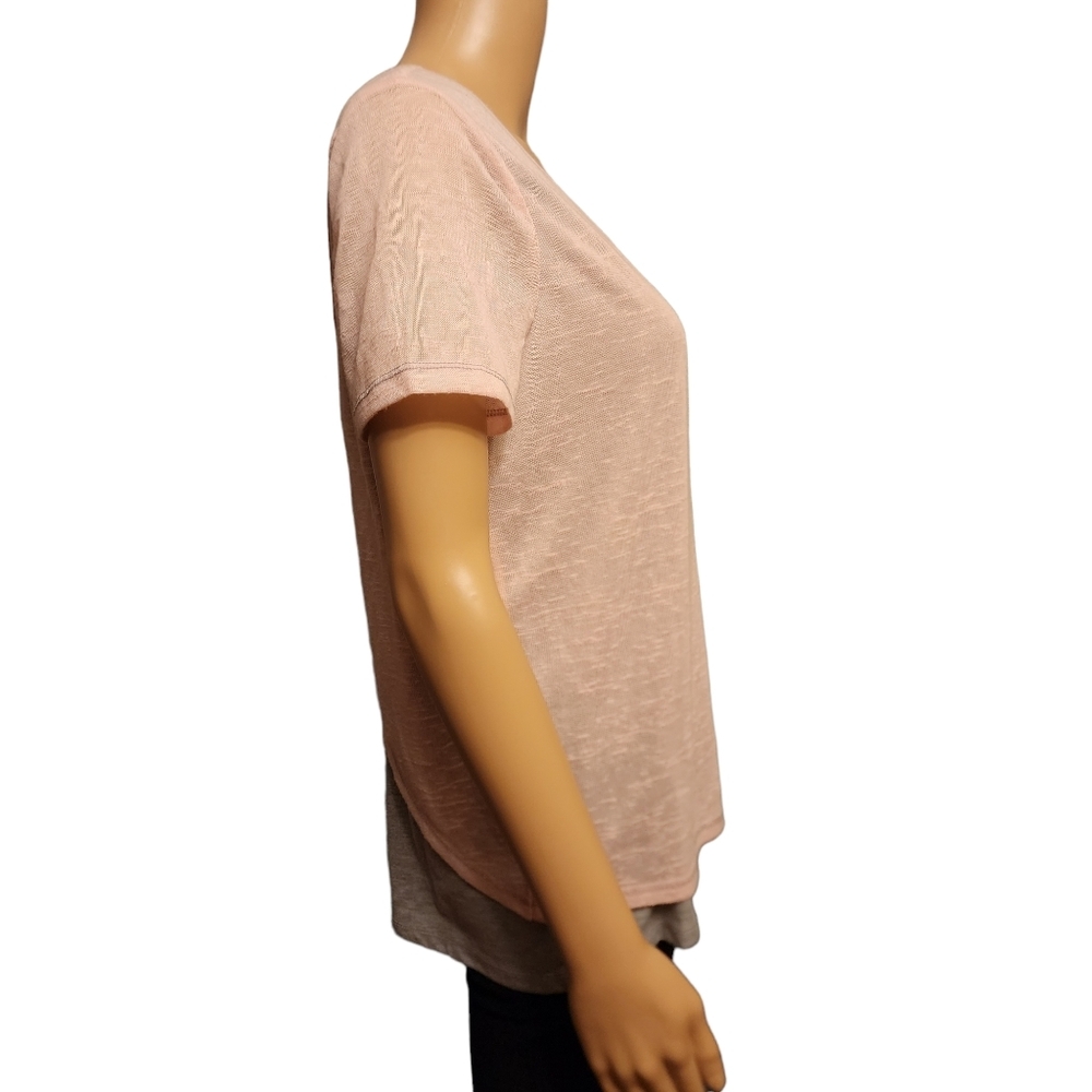 Marc New York Performance Pink & Gray Short Sleeve Top - Picture 2 of 11